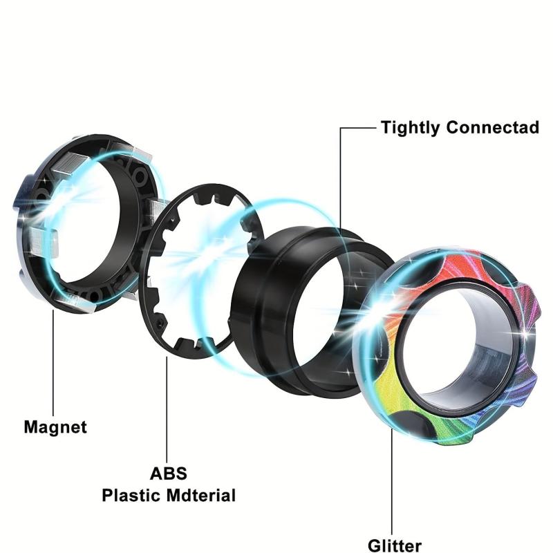 Magnetic Decompression & Pressure Relief Finger Ring