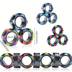 Magnetic Decompression & Pressure Relief Finger Ring