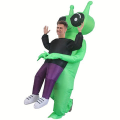 Big Eyed Alien Ghost Inflatable Costume Adult Size 150cm - Party Cosplay Spoof