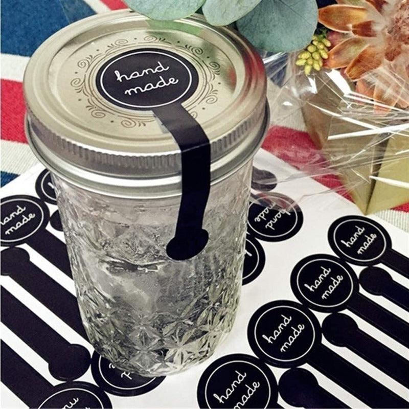 100 10pcs Long Strips Baking Packaging Adhesive Stickers