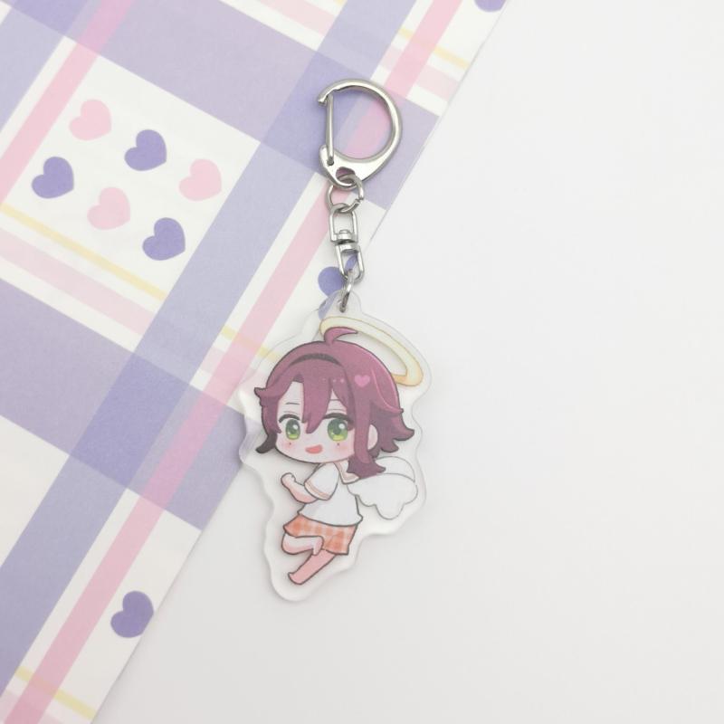 Anime Game Angel Keychain Backpack Pendant Car Keychain Christmas Gift