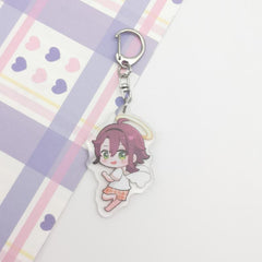 Anime Game Angel Keychain Backpack Pendant Car Keychain Christmas Gift