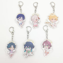 Anime Game Angel Keychain Backpack Pendant Car Keychain Christmas Gift