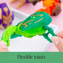6pcs Dinosaur Dolls Transforming Robot Toy Set