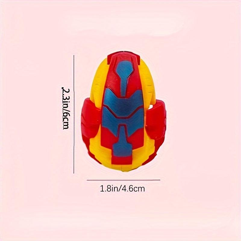 6pcs Dinosaur Dolls Transforming Robot Toy Set