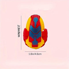 6pcs Dinosaur Dolls Transforming Robot Toy Set