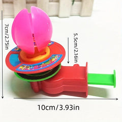 Lotus Flower Spinning Top Hand Pushed Fun Toy