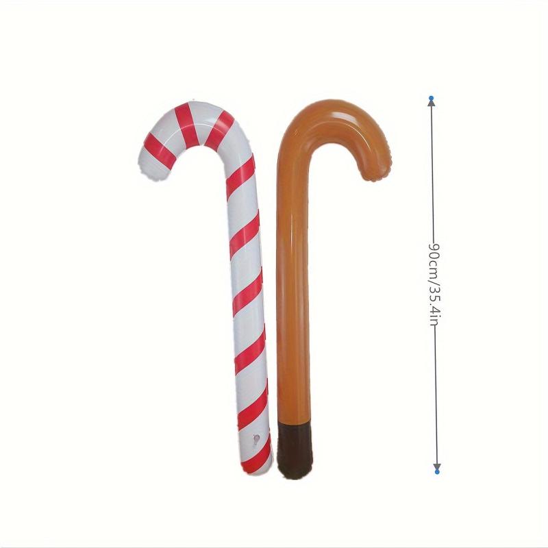 Inflatable Santa Claus Red Elk Crutches Party Props