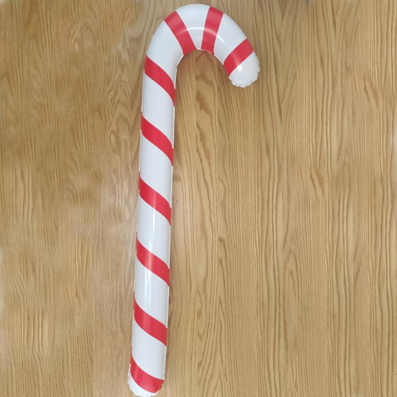 Inflatable Santa Claus Red Elk Crutches Party Props