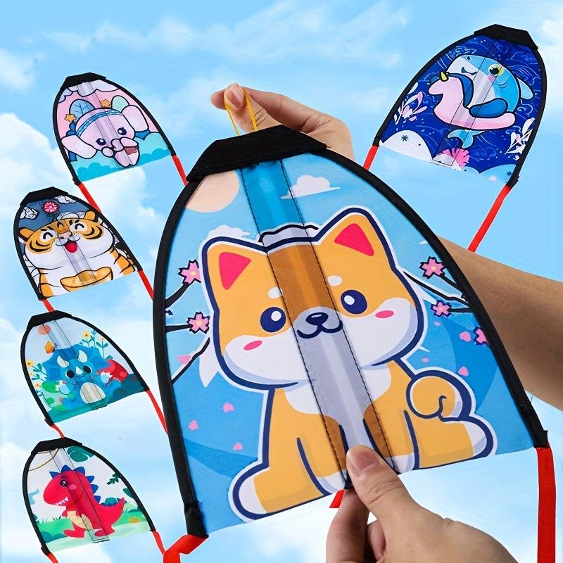 Cartoon Catapult Kite With Rubber Band For Gliding In The Air