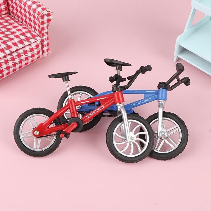 Retro Mini Finger Bicycle Assembly Bike Model Toys Gift Toys Model Mini Portable