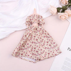 Mini Doll Floral Evening Dress for Dollhouse Simulation