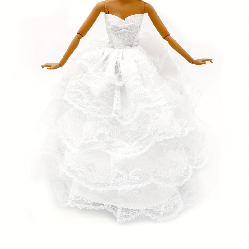 81in Wedding Dress with Headdress - Christmas Gift for Dolls
