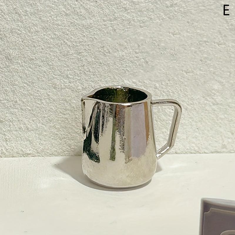 1:12 Dollhouse Coffee Cup Mini Kettle Model Decoration