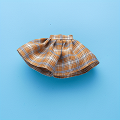 Plaid Pleated Skirt Student Uniform Short Skirts Doll Clothes
