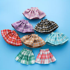 Plaid Pleated Skirt Student Uniform Short Skirts Doll Clothes
