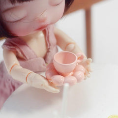 Dollhouse Flower Coaster Decoration Accessories Scene Mod