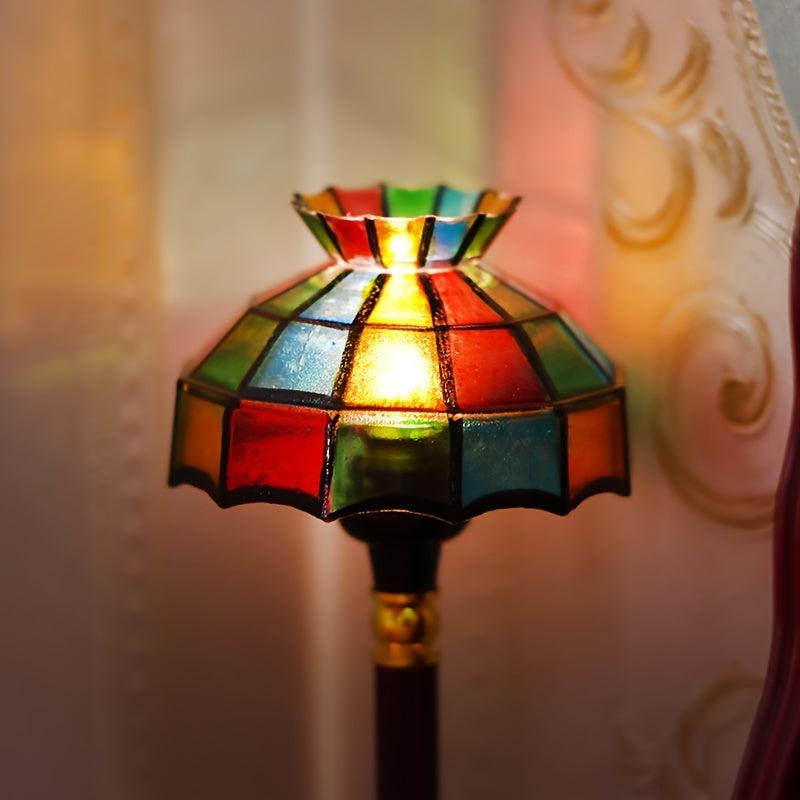 1:12 Dollhouse Colored LED Floor Lamp w/ Switch