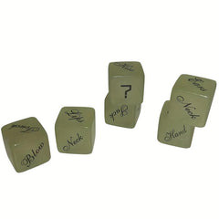 2pcs 25mm Luminous English Game Dice Set