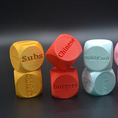 1pc Food Takeout Dice Fate Meal Holiday Party Game Gift