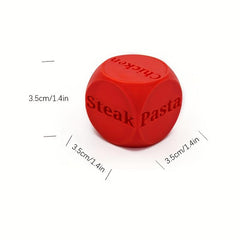 1pc Food Takeout Dice Fate Meal Holiday Party Game Gift