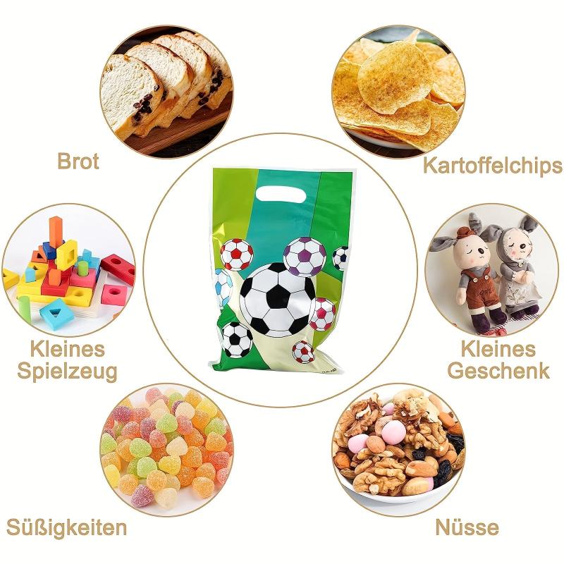 10pcs Soccer Slap Bracelets Mini Soccer Game Soccer Party Favors Bag