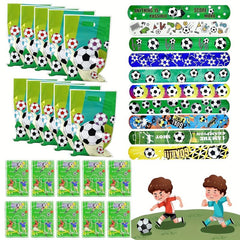 10pcs Soccer Slap Bracelets Mini Soccer Game Soccer Party Favors Bag