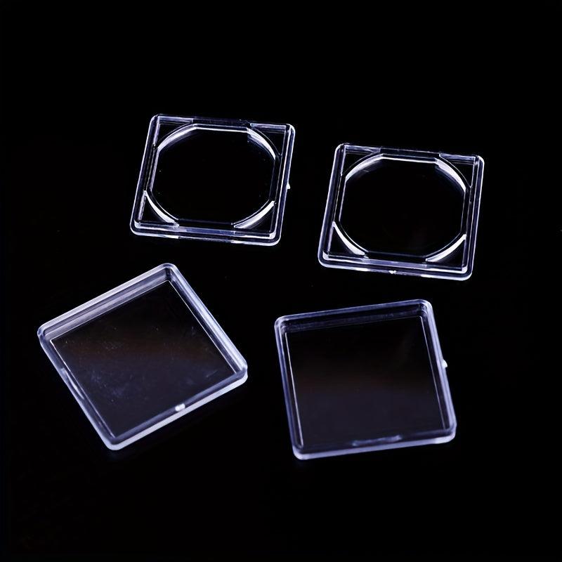 10Pcs Commemorative Coin Square Special Box Crescent Mouth Collection Box