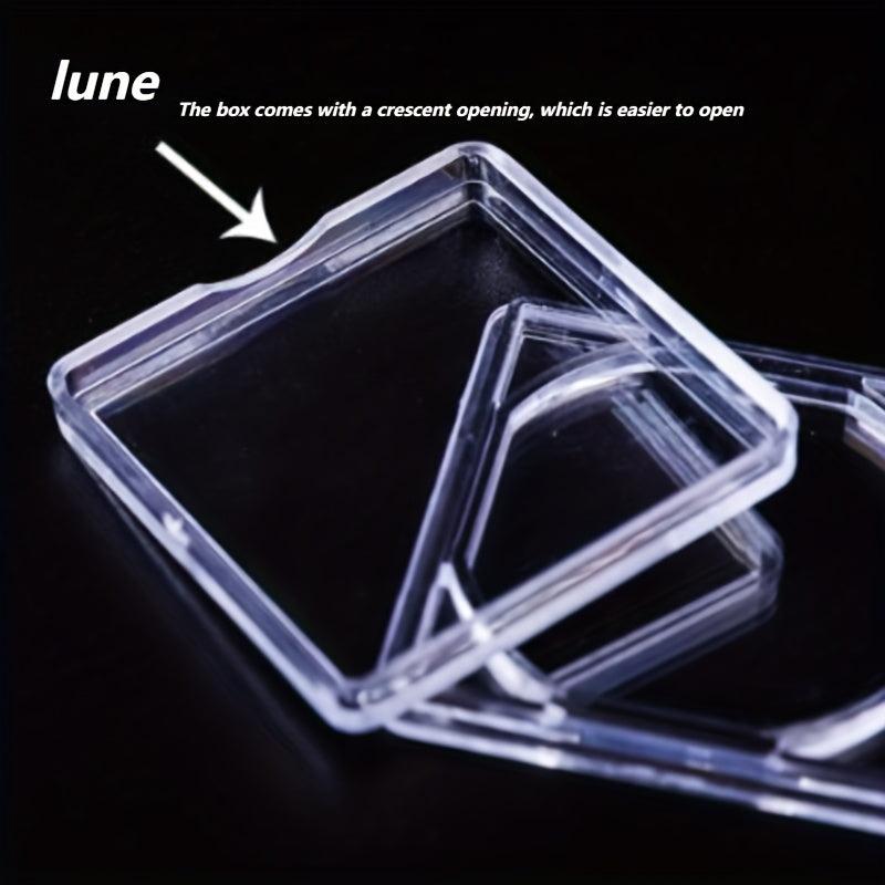 10Pcs Commemorative Coin Square Special Box Crescent Mouth Collection Box