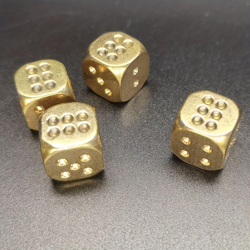 11MM Solid Copper Pigment Game Dice for Bar KTV Entertainment