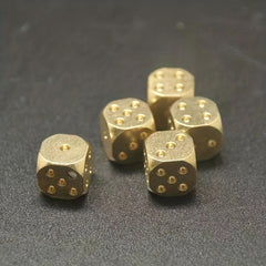 11MM Solid Copper Pigment Game Dice for Bar KTV Entertainment