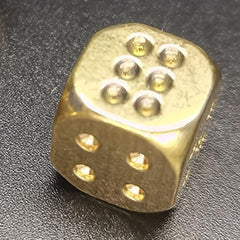 11MM Solid Copper Pigment Game Dice for Bar KTV Entertainment