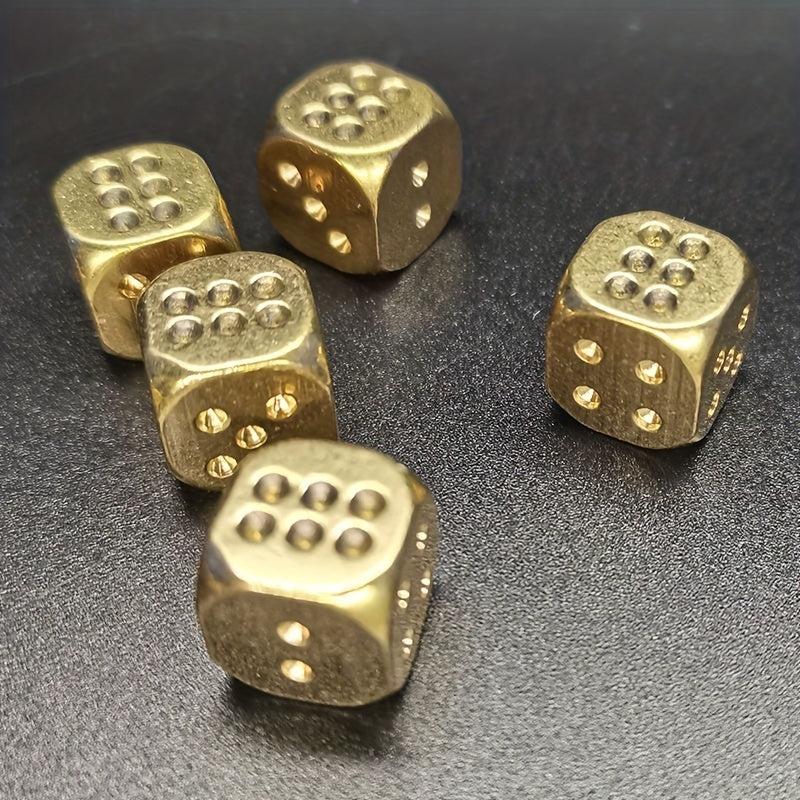 11MM Solid Copper Pigment Game Dice for Bar KTV Entertainment