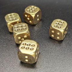 11MM Solid Copper Pigment Game Dice for Bar KTV Entertainment