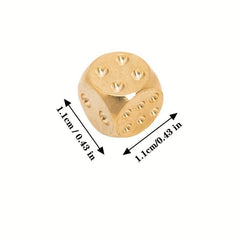 11MM Solid Copper Pigment Game Dice for Bar KTV Entertainment