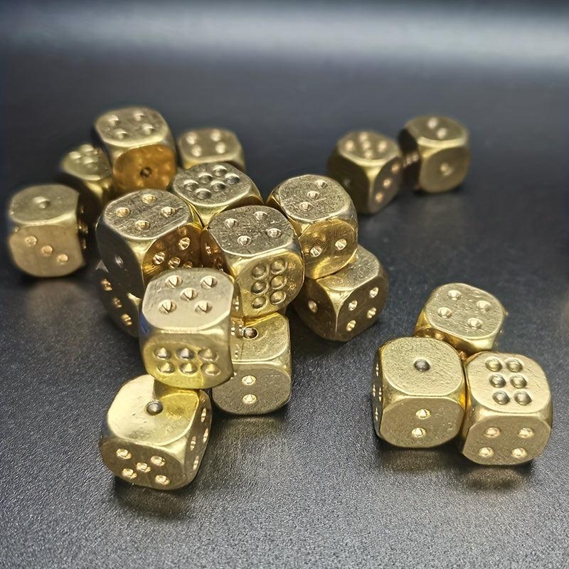 11MM Solid Copper Pigment Game Dice for Bar KTV Entertainment