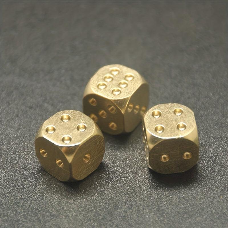 11MM Solid Copper Pigment Game Dice for Bar KTV Entertainment