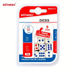 9pcs 14mm Standard Opaque Dice for Board Games