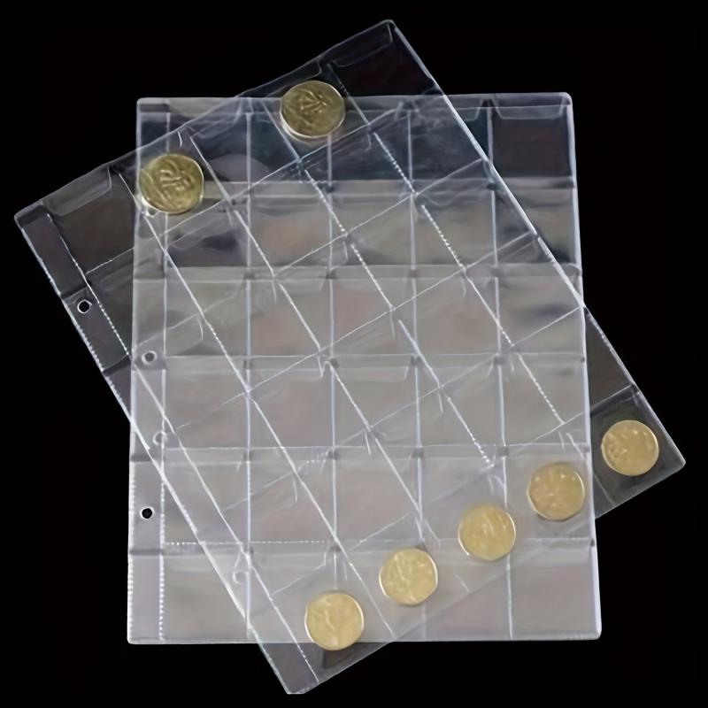 30 Pockets Coin Holder Folder Pages for Collection Album Storage
