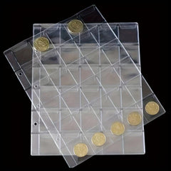 30 Pockets Coin Holder Folder Pages for Collection Album Storage
