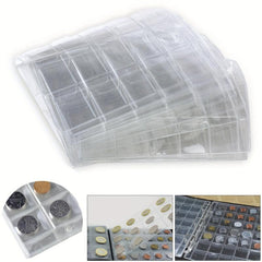 30 Pockets Coin Holder Folder Pages for Collection Album Storage
