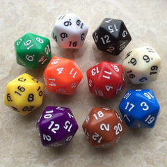 1 Pc 20 sided Dice Number Dices For Number Games