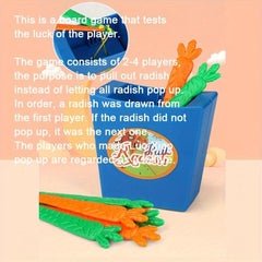 PULL RADISH Party Toy Desktop Game Interactive Pumping Tideline Game