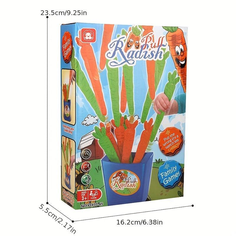 PULL RADISH Party Toy Desktop Game Interactive Pumping Tideline Game