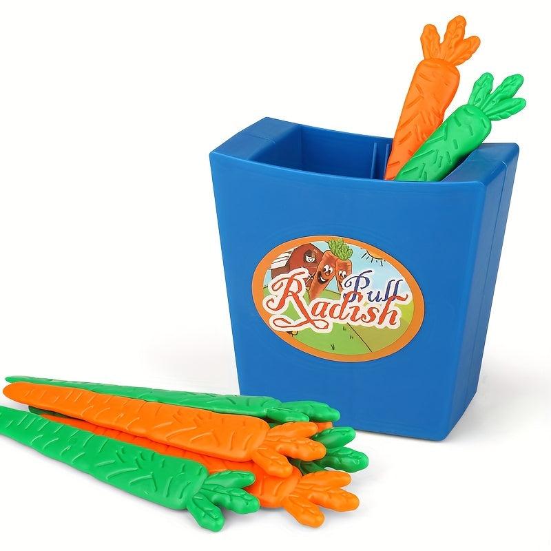 PULL RADISH Party Toy Desktop Game Interactive Pumping Tideline Game