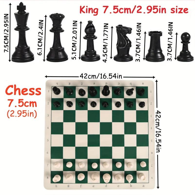 Plastic Chess Set Gift for Adults