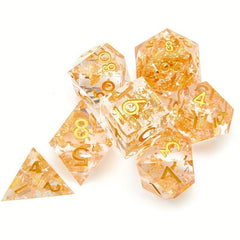 7pcs Sharp Resin Polyhedral Dice Set for Role playing