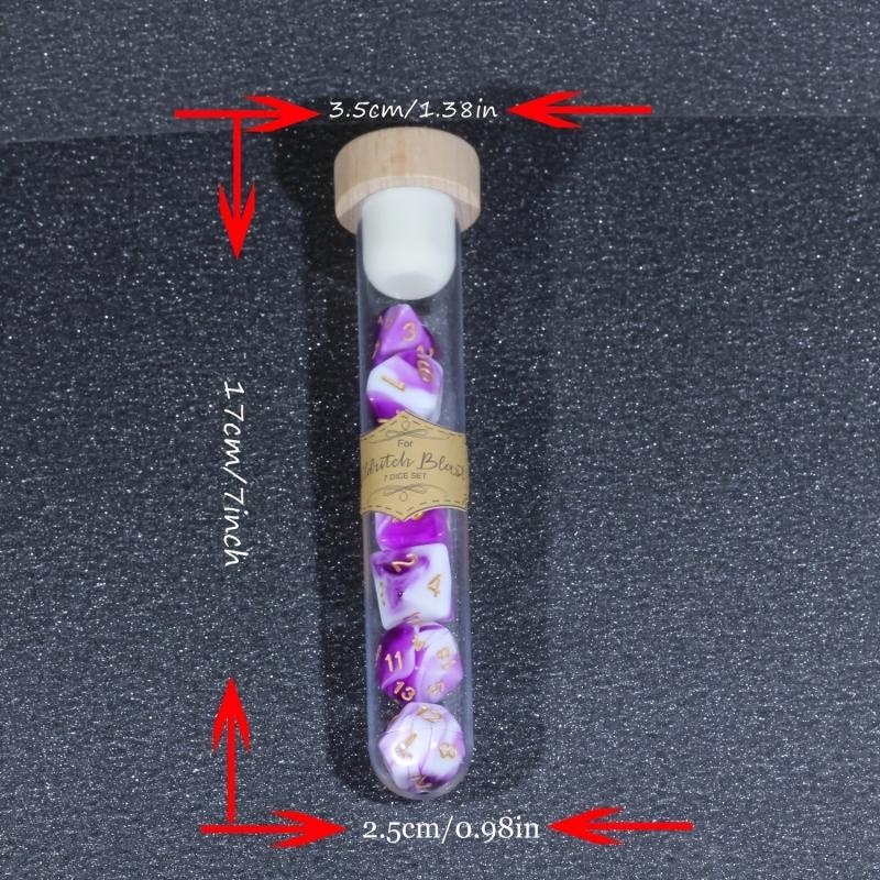 7 Pcs Potion Themed Dice Set for Tabletop Games Gift
