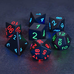 7pcs LED Dice Set Rechargeable Luminous - Christmas Gift