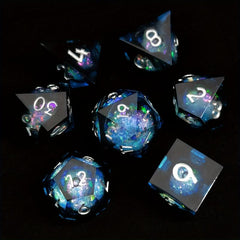 Resin Dice 7 Sets Box Sharp Dice Game Accessories